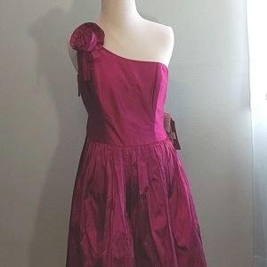 One shoulder cocktail dress
